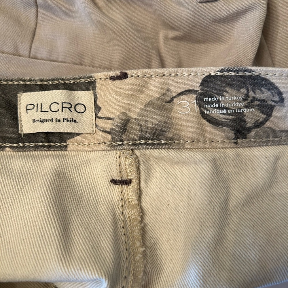 Wow!! 🤩 Pilcro Anthropologie Floral Print Wide-Leg Pants Jeans sz 31 - Picture 5 of 5